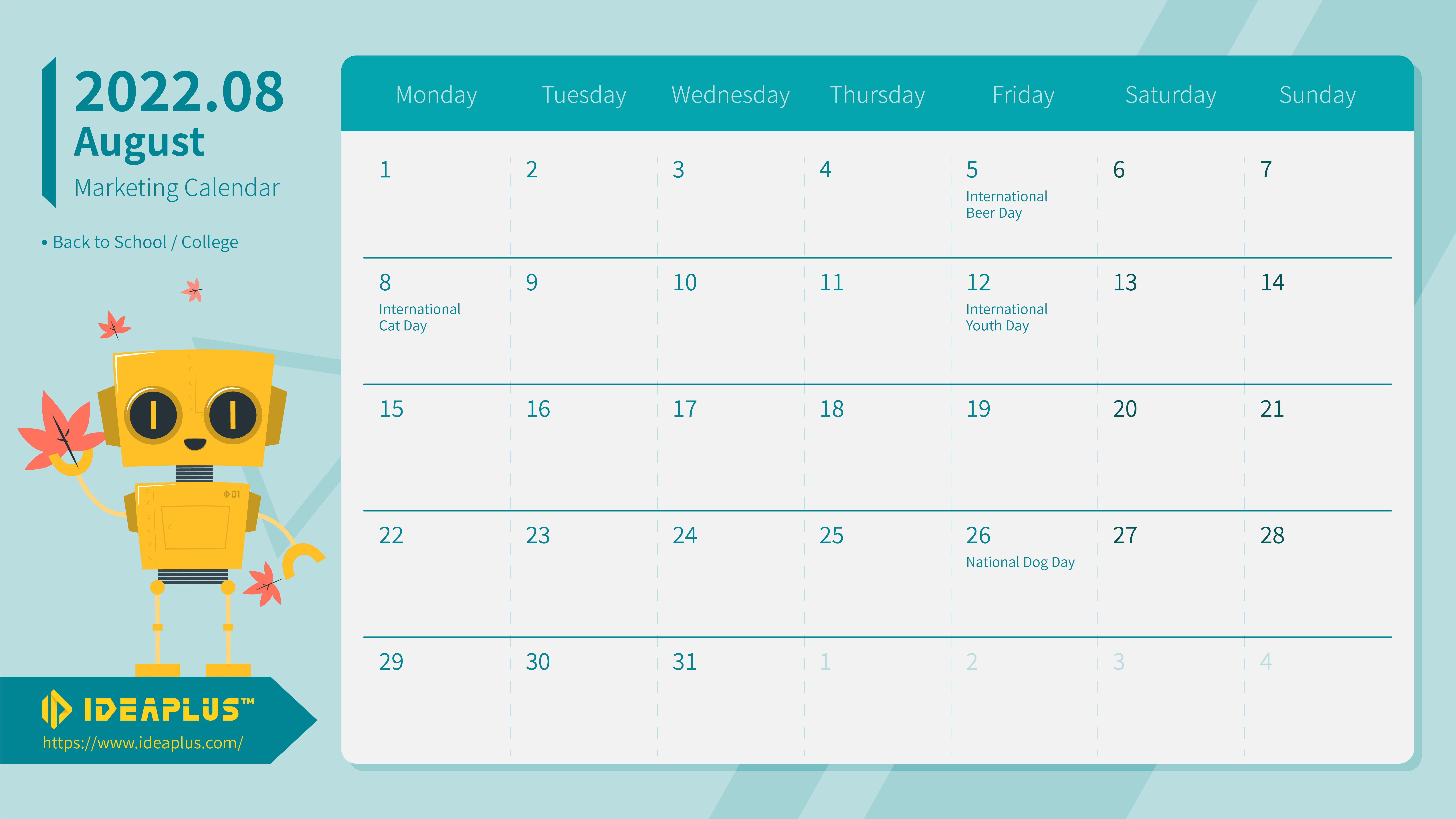 2022 Shopping Marketing Calendar | Ideaplus 2022-shopping-marketing-calendar-ideaplus